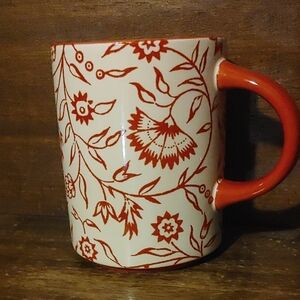 Mayfair & Jackson Floral Red and White Mug